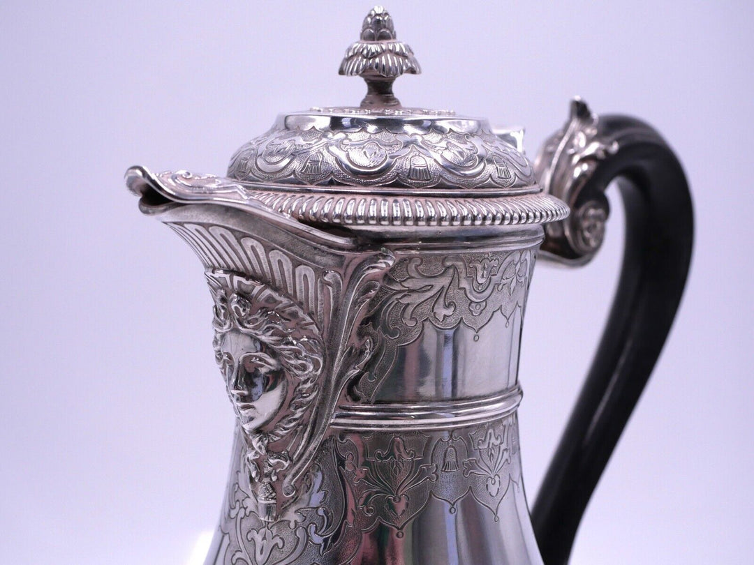 カルディヤック スターリングシルバー コーヒーポット  ルネサンス マスカロン