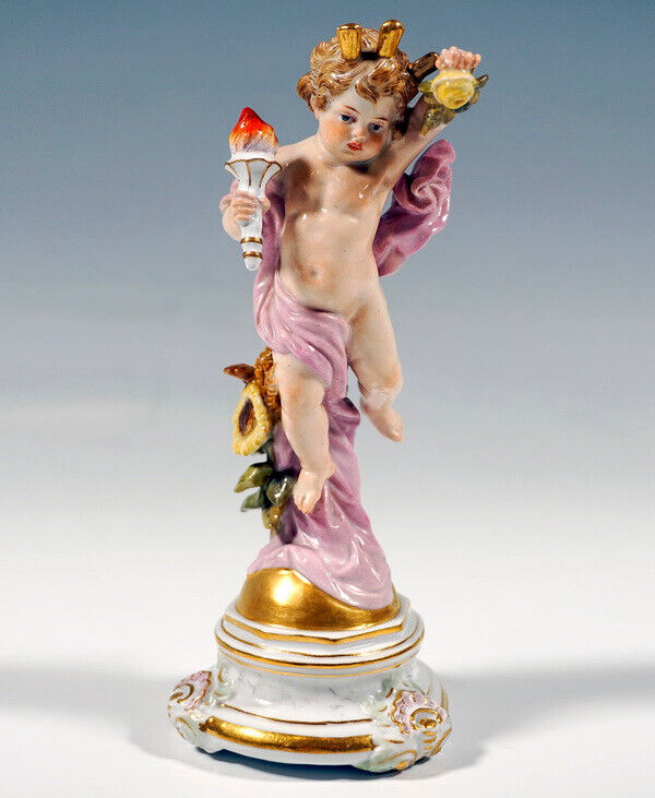 マイセン人形「フィギュア」ペア 昼と夜の寓意 H.シュワーベ作