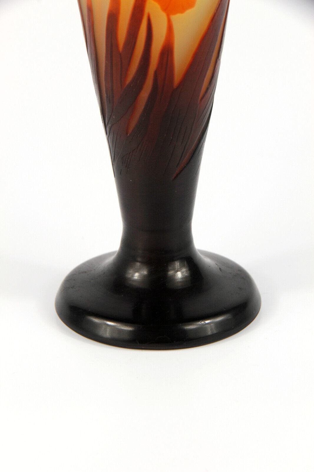 エミールガレ スイセンの花が描かれた花瓶 アールヌーボー時代 1920