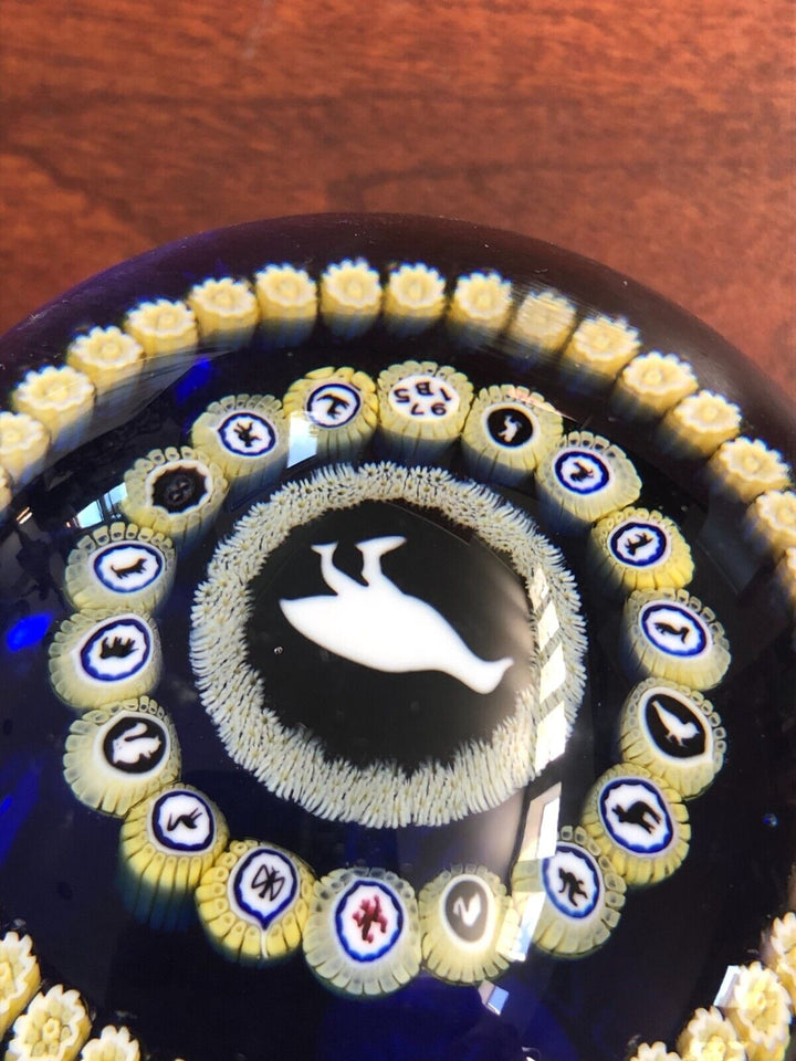 ヴィンテージ バカラ 雄鶏のガラスペーパーウェイト 1975年