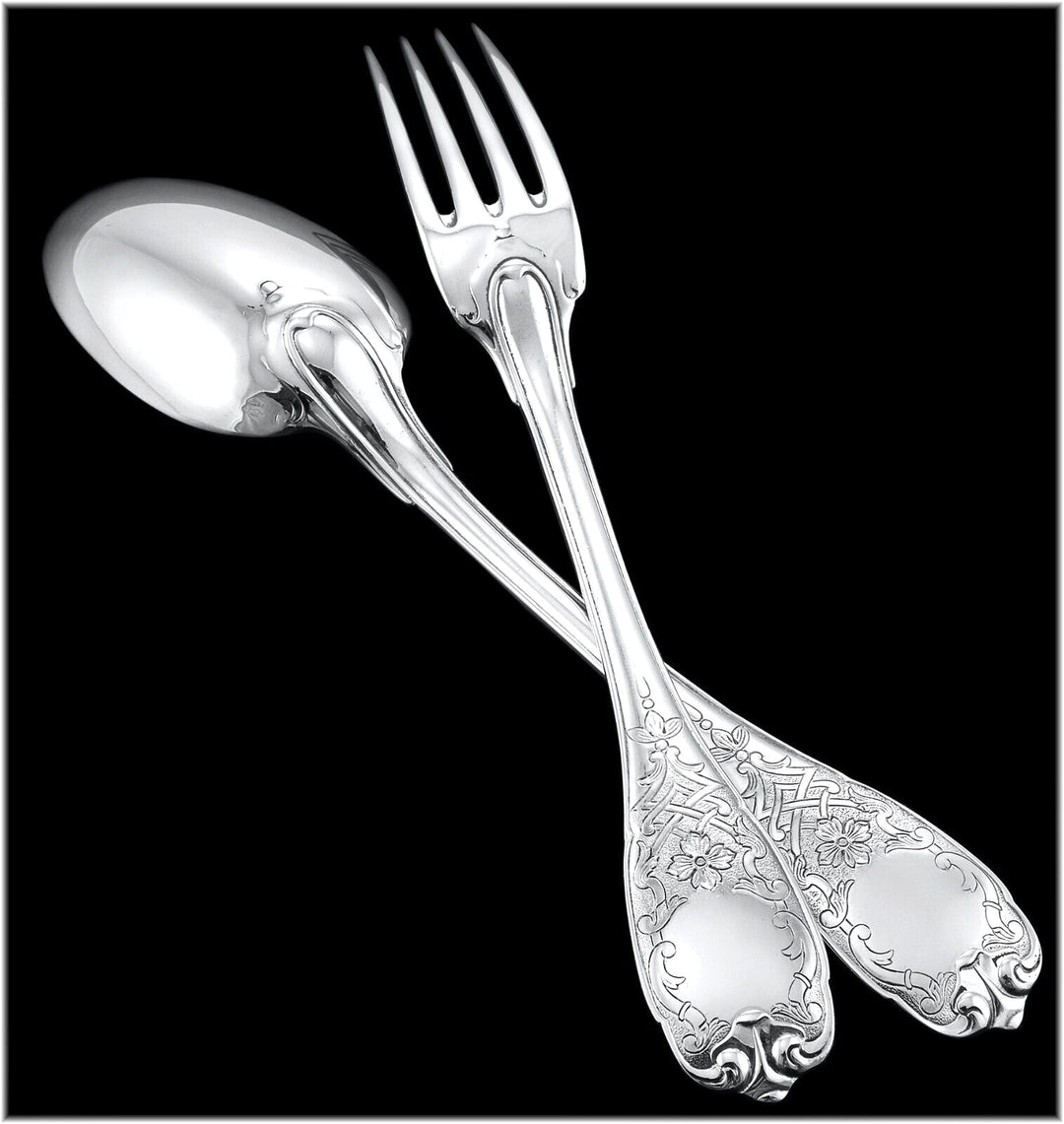 ピュイフォルカ モデル　エリゼ：高級純銀製デザート／アントルメ大皿セット