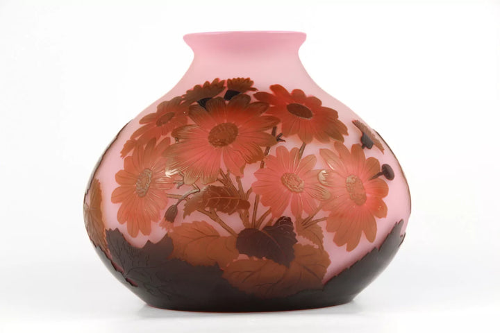 エミールガレ サイネリアの花が描かれた花瓶
