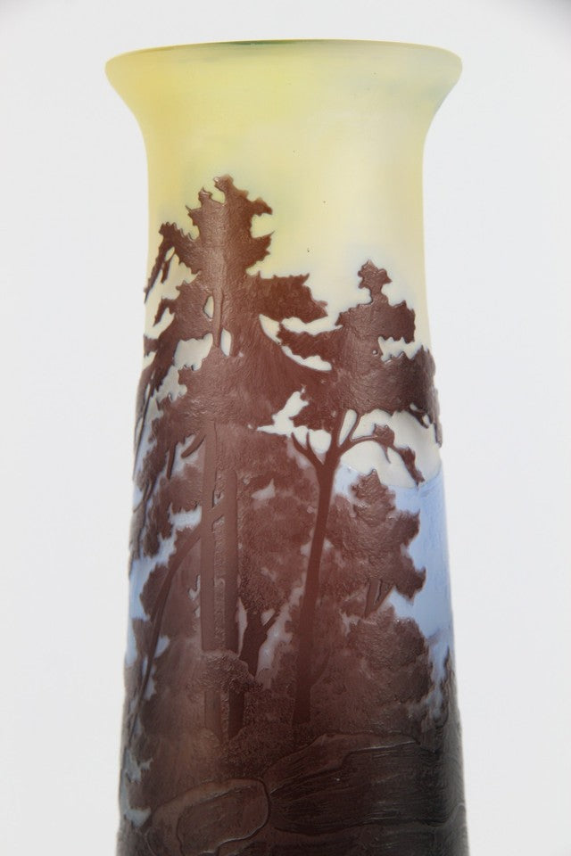 エミールガレ 山岳風景の花瓶