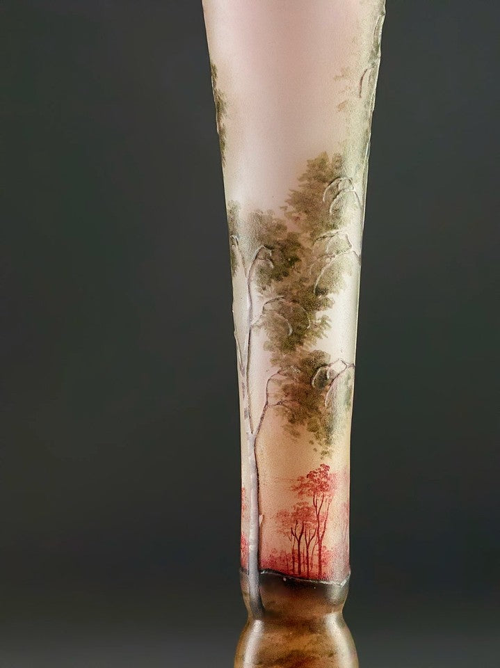 ドーム兄弟（ドームナンシー）春の湖の風景が描かれた花瓶