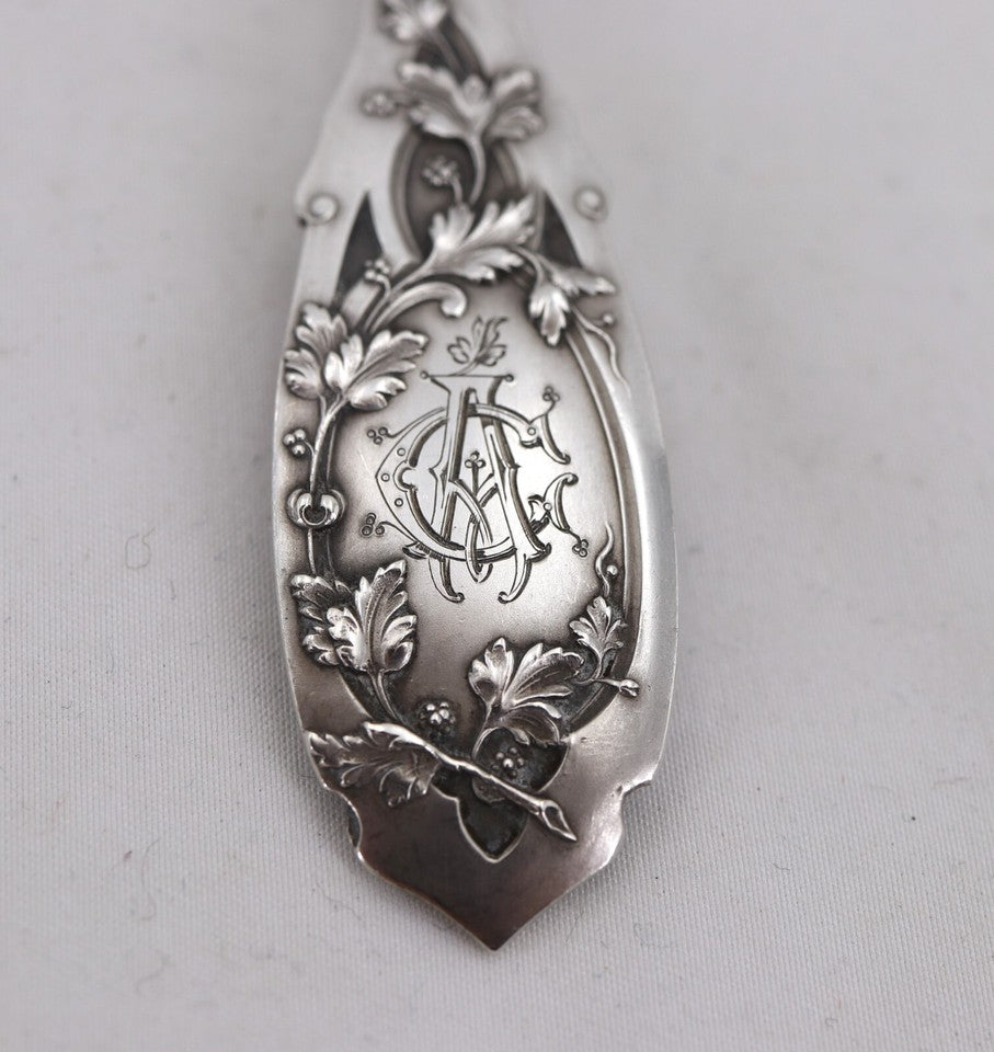 ピュイフォルカ「Feuillage」アール・ヌーヴォーモデル、ストロベリーシェイパー、ミネルヴァ製純銀製