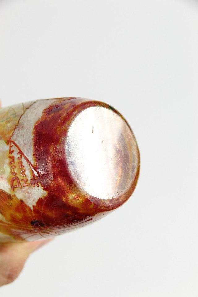 ドーム兄弟（ドームナンシー）ブラックベリーと枯葉の花瓶