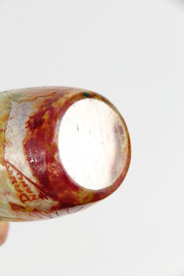 ドーム兄弟（ドームナンシー）ブラックベリーと枯葉の花瓶