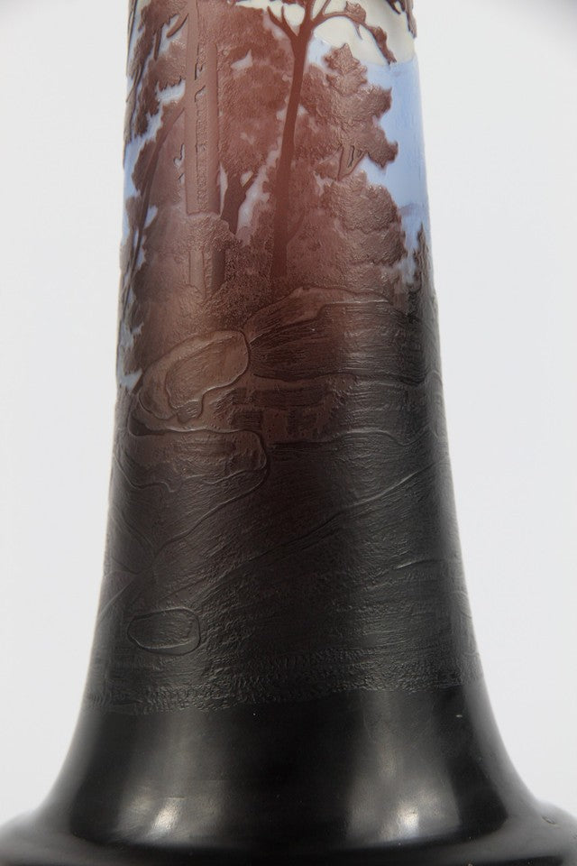 エミールガレ 山岳風景の花瓶