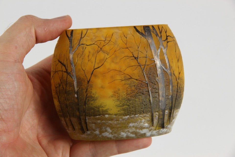 ドーム兄弟 花瓶 オリジナル・アールヌーボー様式のガラス アールヌーボー