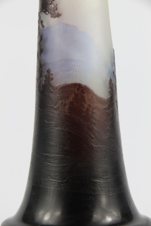 エミールガレ 山岳風景の花瓶