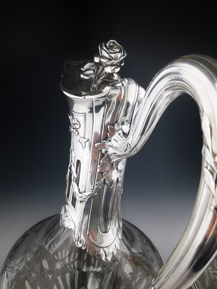 ピュイフォルカ - 純銀製（950）とクリスタルの水差し一対