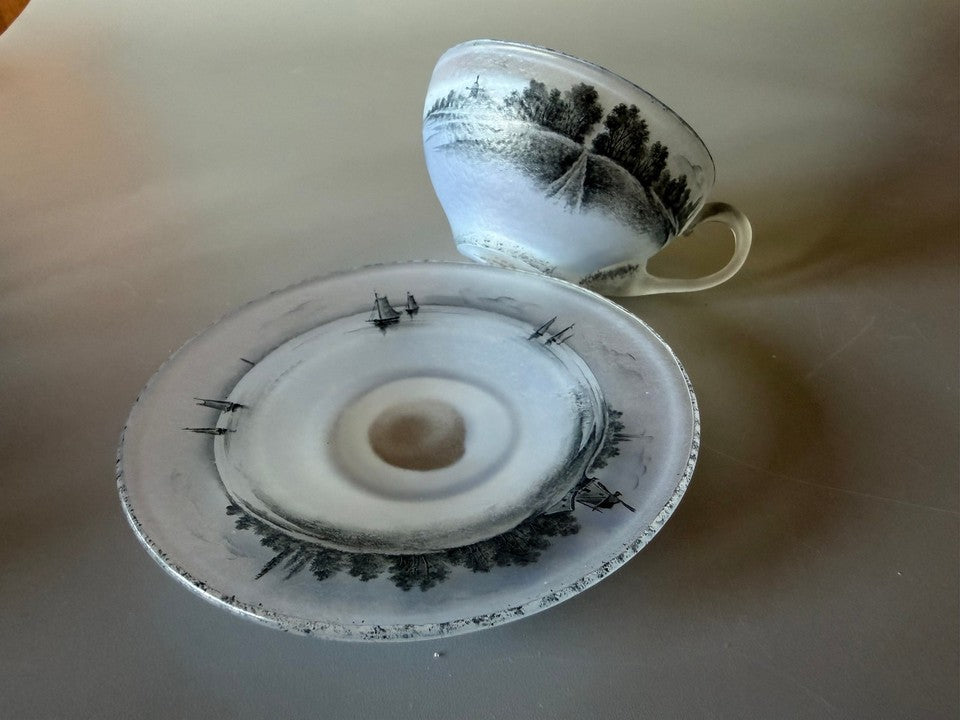 ドーム兄弟（ドームナンシー ）オランダの風景のカップ＆ソーサー