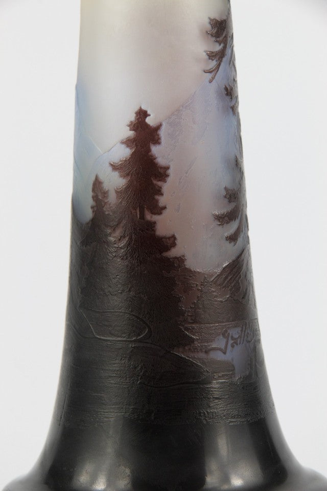 エミールガレ 山岳風景の花瓶