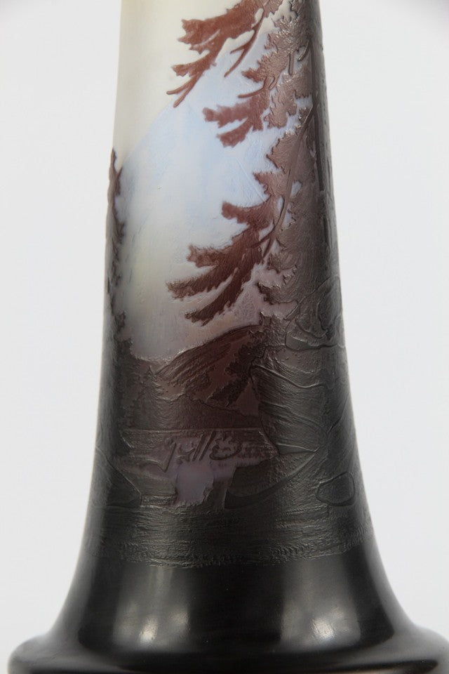 エミールガレ 山岳風景の花瓶