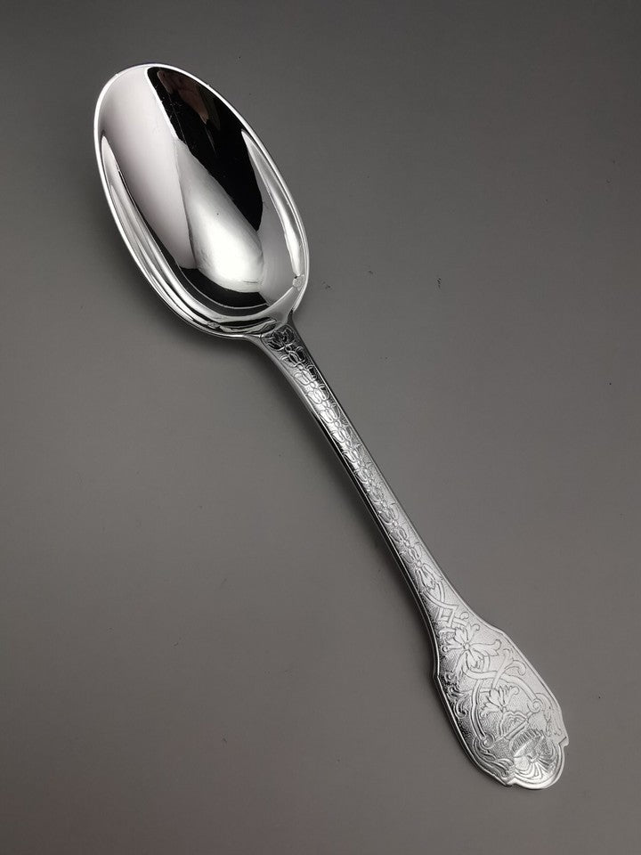 ピュイフォルカ 「スービーズ」 - テーブルウェアセット - 18点 純銀 ミネルヴァ