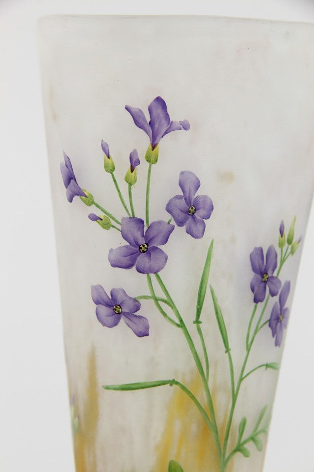 ドーム兄弟（ドームナンシー）紫ナズナの花瓶　 フランス製 1910年頃