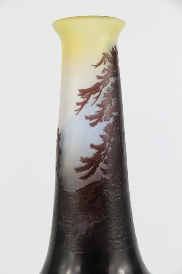 エミールガレ 山岳風景の花瓶