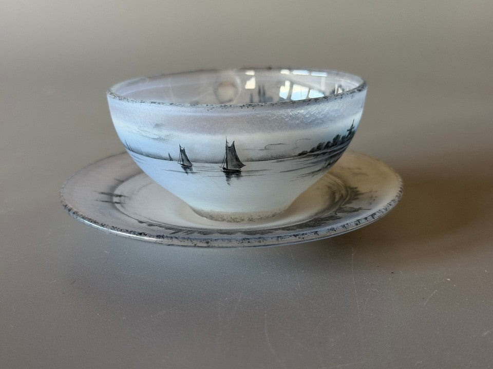 ドーム兄弟（ドームナンシー ）オランダの風景のカップ＆ソーサー