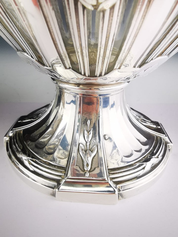 ピュイフォルカ - 純銀製（950）とクリスタルの水差し一対