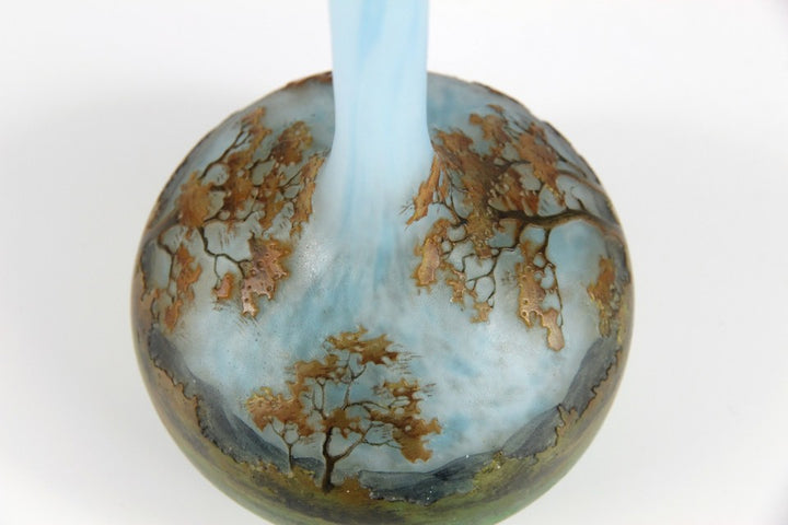 ドーム兄弟　風景の花瓶 オリジナル・アールヌーボー様式のガラス