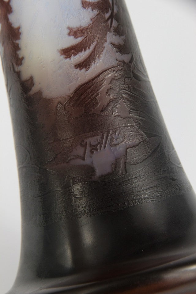 エミールガレ 山岳風景の花瓶