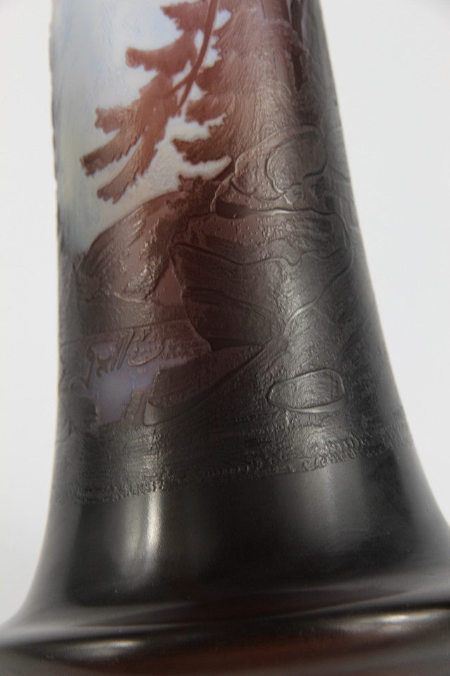 エミールガレ 山岳風景の花瓶