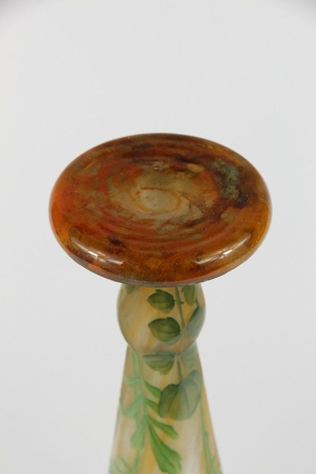 ドーム兄弟（ドームナンシー）紫ナズナの花瓶　 フランス製 1910年頃