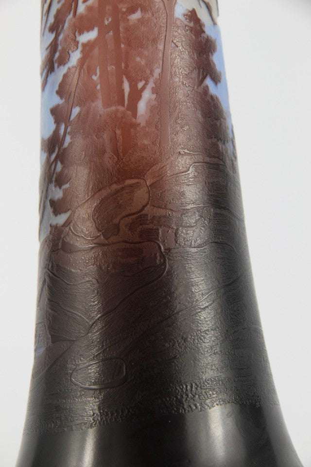 エミールガレ 山岳風景の花瓶