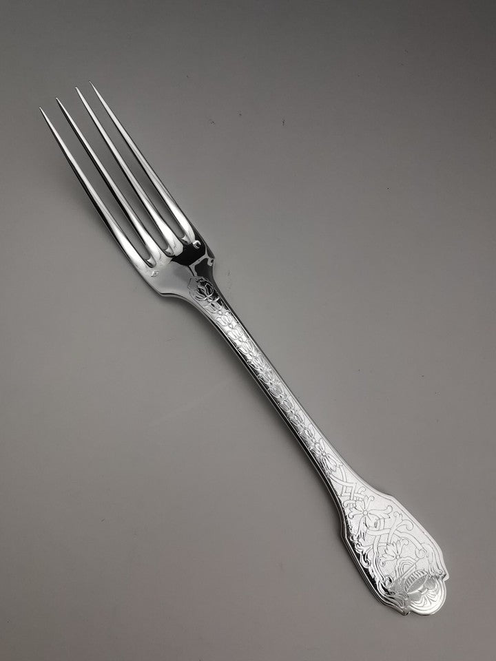 ピュイフォルカ 「スービーズ」 - テーブルウェアセット - 18点 純銀 ミネルヴァ