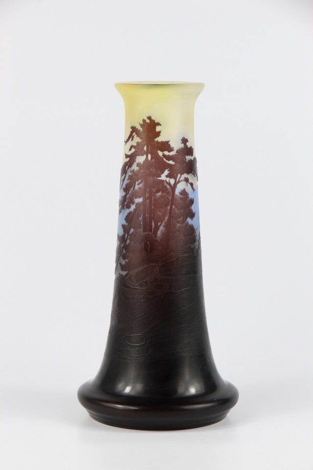エミールガレ 山岳風景の花瓶