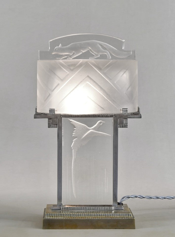 ミューラー兄弟 フランスのアールデコテーブルランプ 1930年 フランス