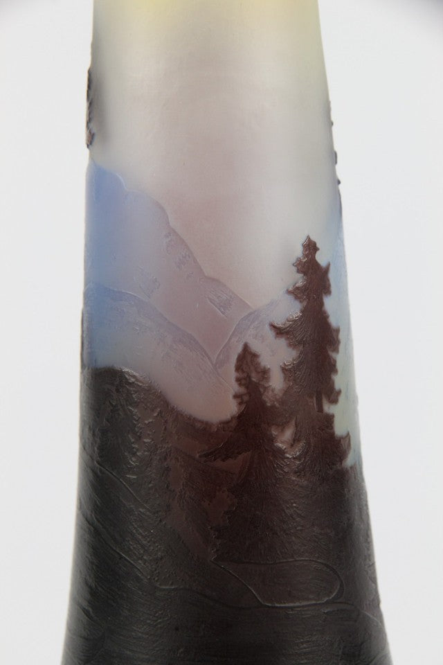 エミールガレ 山岳風景の花瓶