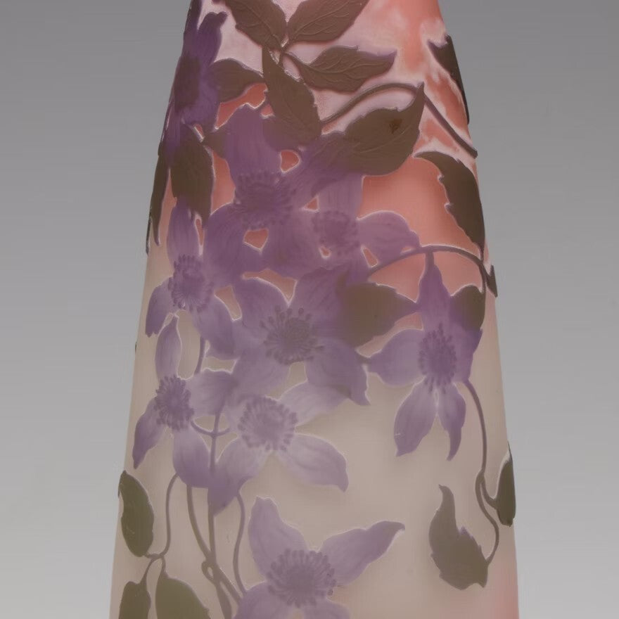 エミールガレ　藤の花の幻想的な花瓶