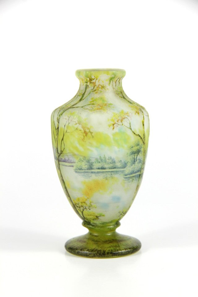 n*1様 ドーム　ヒナゲシ文花器 花器 箱付き　アールヌーボー　ドーム兄弟 n*1様 ドーム ヒナゲシ文花器 花器 箱付き アールヌーボー ドーム兄弟