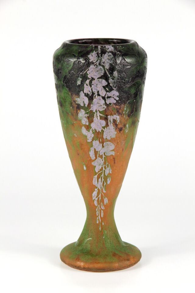 ドーム兄弟『ドームナンシー』 藤の花の花瓶  アールヌーボー時代の作品