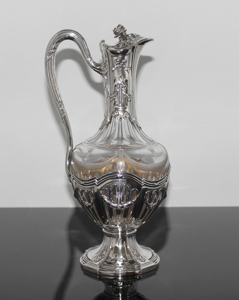 ピュイフォルカ 950. シルバー ワイン カラフェ バカラ ガラス ナポレオン3世 シルバー