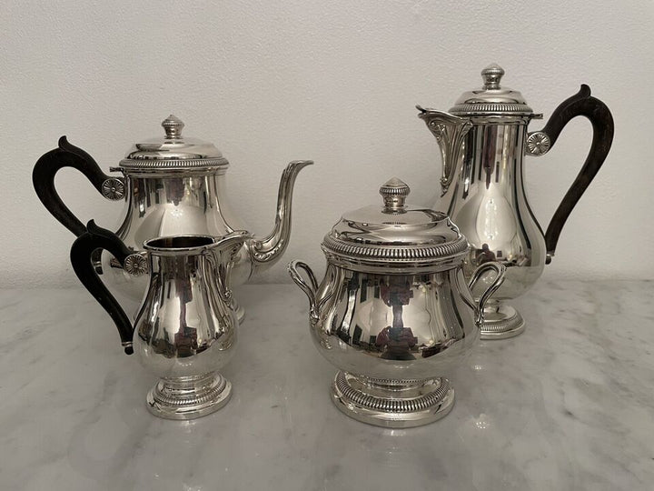 スターリングシルバー 銀無垢 ティー＆コーヒーセット テタール・フレール ミネルヴァ ルイ16世様式