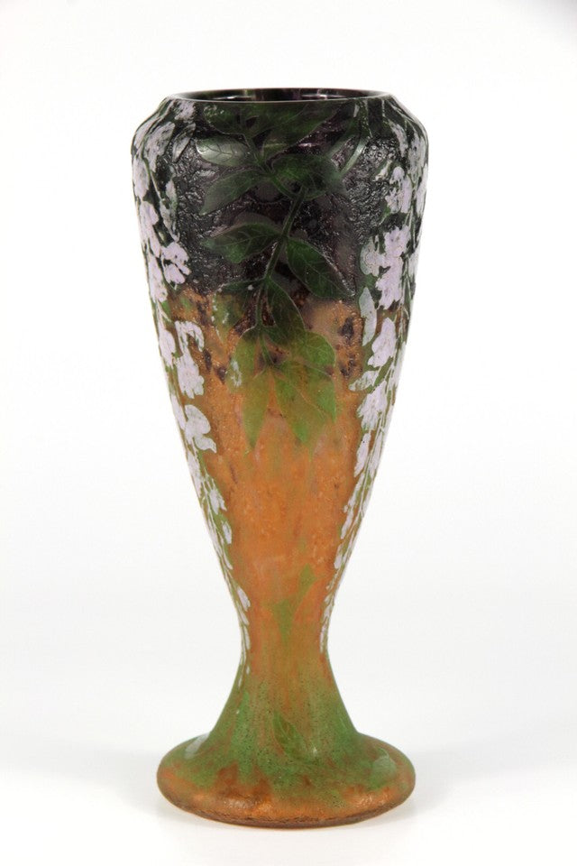 ドーム兄弟『ドームナンシー』 藤の花の花瓶  アールヌーボー時代の作品