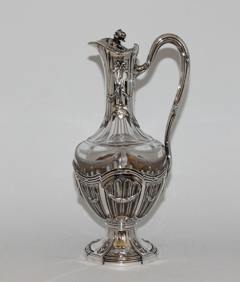 ピュイフォルカ 950. シルバー ワイン カラフェ バカラ ガラス ナポレオン3世 シルバー