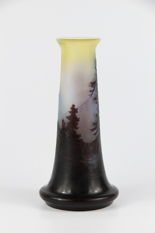 エミールガレ 山岳風景の花瓶