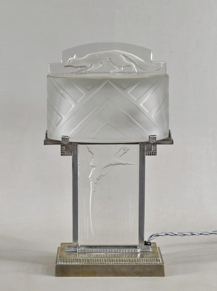 ミューラー兄弟 フランスのアールデコテーブルランプ 1930年 フランス