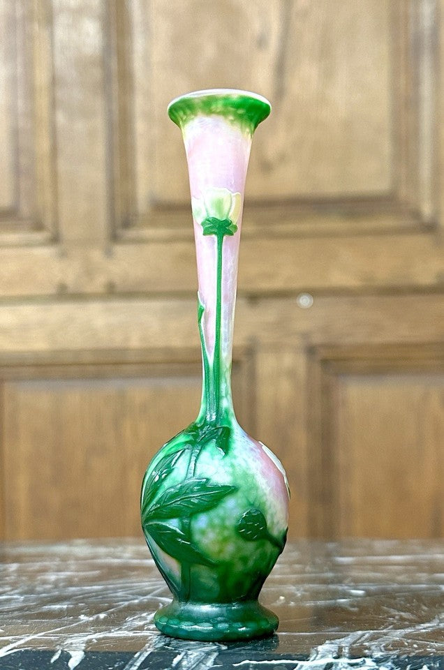 ドーム兄弟（ドームナンシー）アネモネの花のくびれ型花瓶