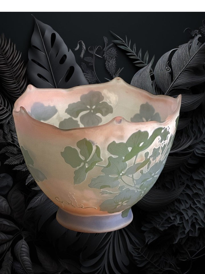 エミール・ガレ  1898-1904年頃の作品 紫陽花の花瓶 アール・ヌーヴォー時代