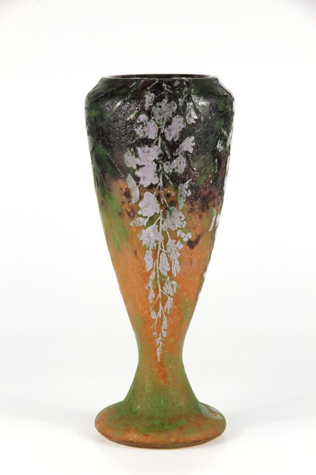 ドーム兄弟『ドームナンシー』 藤の花の花瓶  アールヌーボー時代の作品