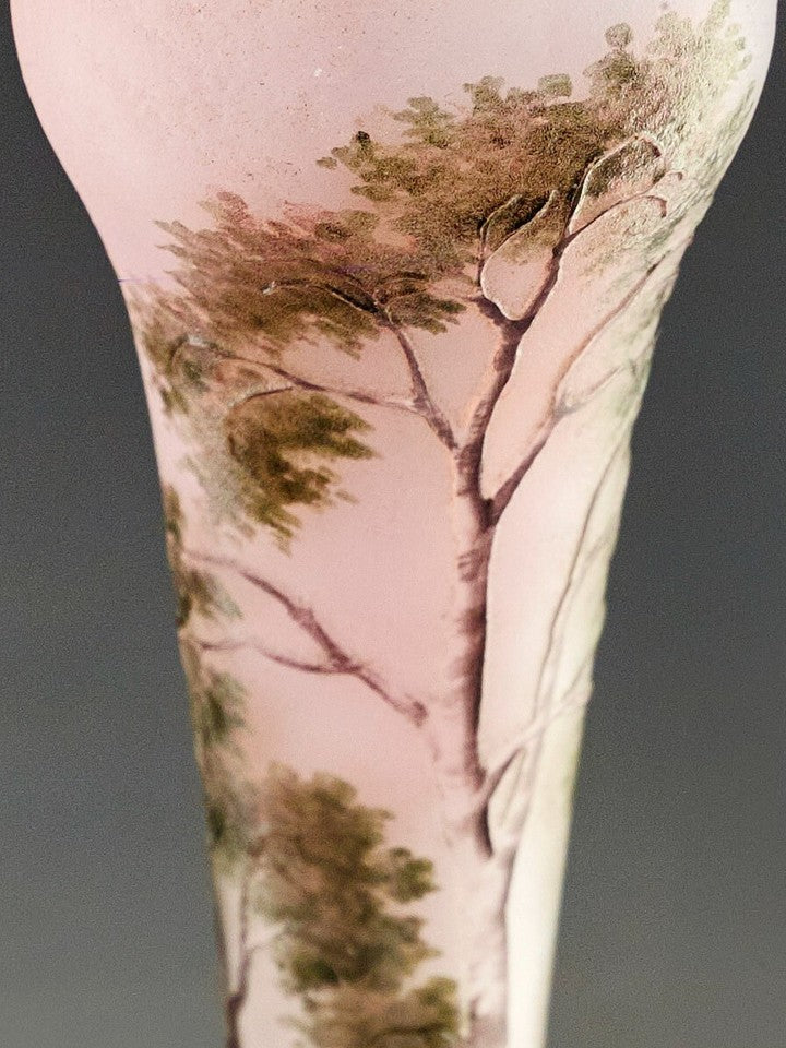 ドーム兄弟（ドームナンシー）春の湖の風景が描かれた花瓶