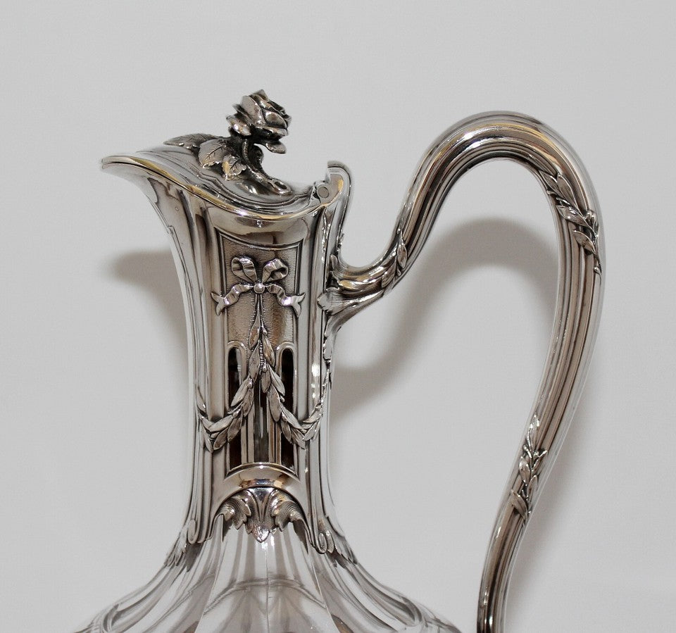 ピュイフォルカ 950. シルバー ワイン カラフェ バカラ ガラス ナポレオン3世 シルバー