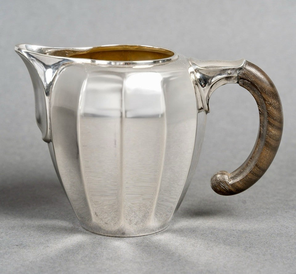 アール・ヌーヴォー様式の銀製ティー・コーヒーセット ジャン・ピュイフォルカ