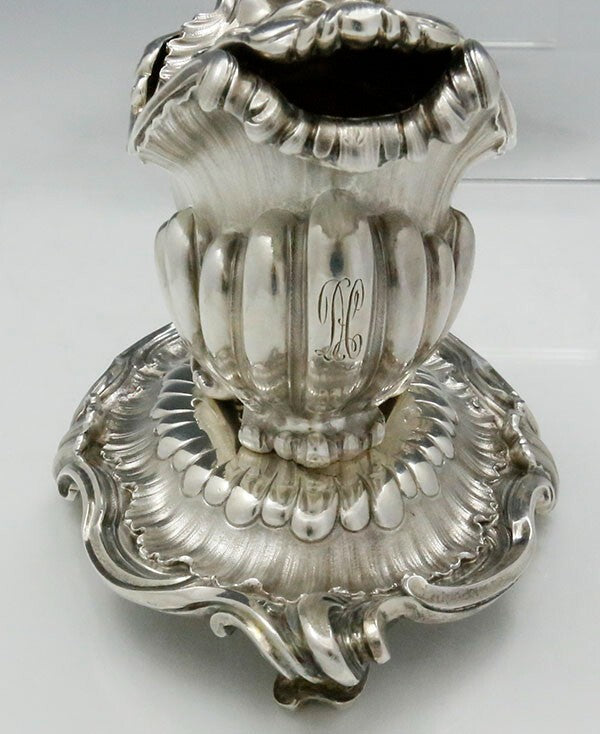 オディオ フレンチロココ スターリング 950 コンディメントポット ライナー付き 37オンス