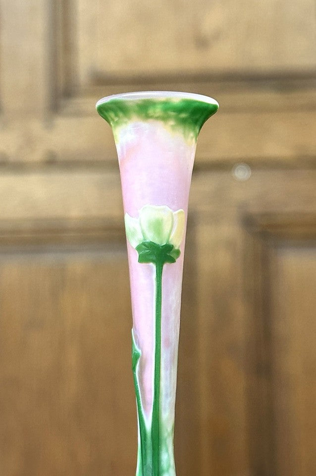 P*k様 ベルモンド　ベルナンシー　花瓶 ドーム兄弟（ドームナンシー）アネモネの花のくびれ型花瓶