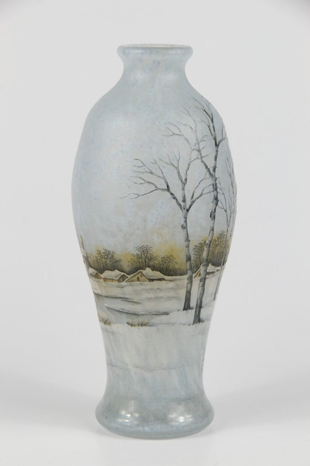 ドーム兄弟（ドームナンシー）オランダの風景と風車が描かれた花瓶